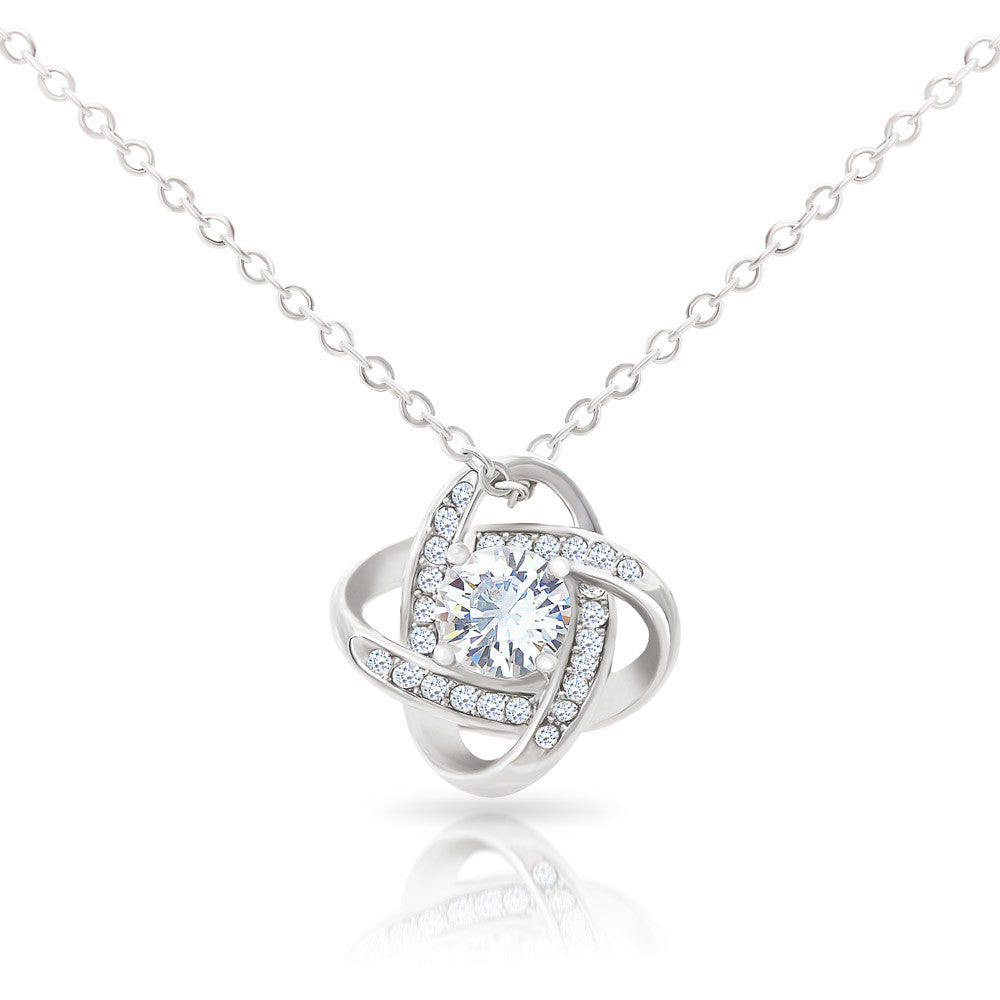 Boyfriend's Mom Love Knot Necklace - Standard Box