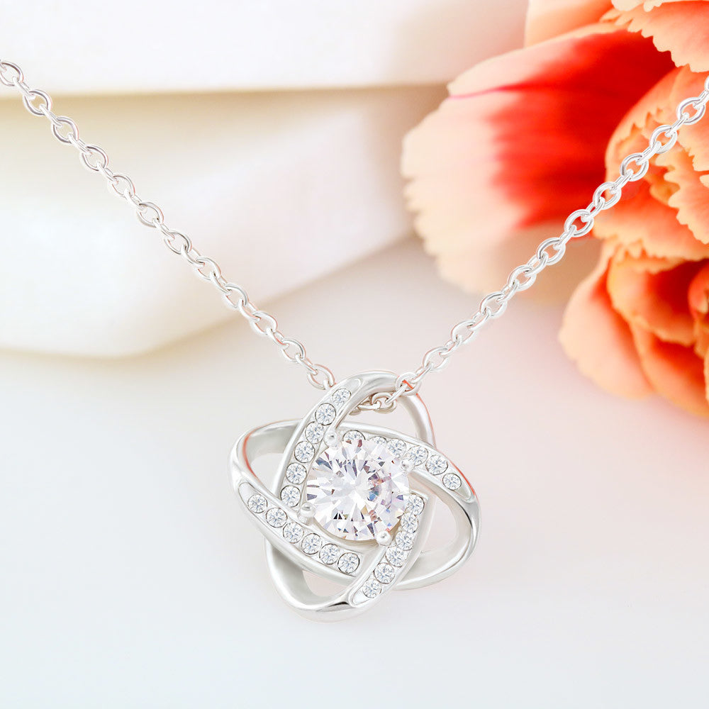 Boyfriend's Mom Love Knot Necklace - Standard Box