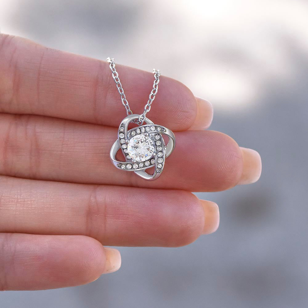 Boyfriend's Mom Love Knot Necklace - Standard Box
