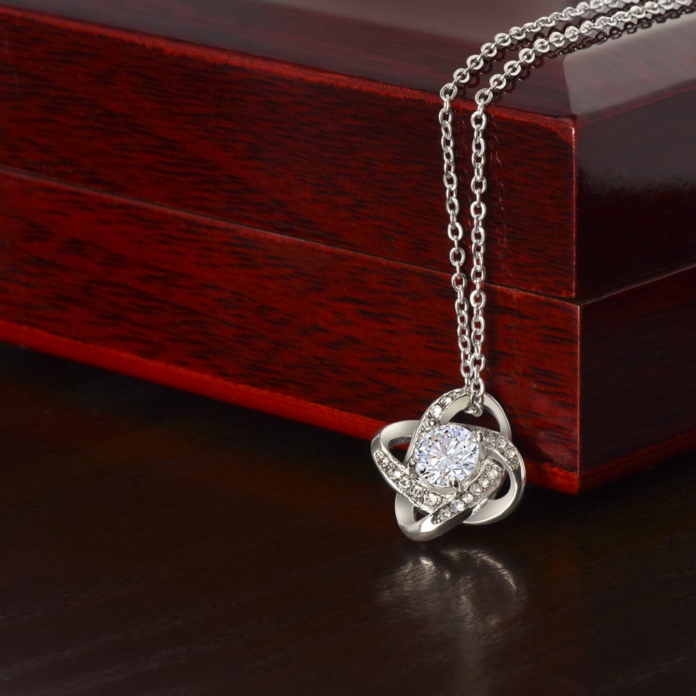 To My Boyfriend's Mom - "Thank you for Sharing Your Son"Loveknot Necklace